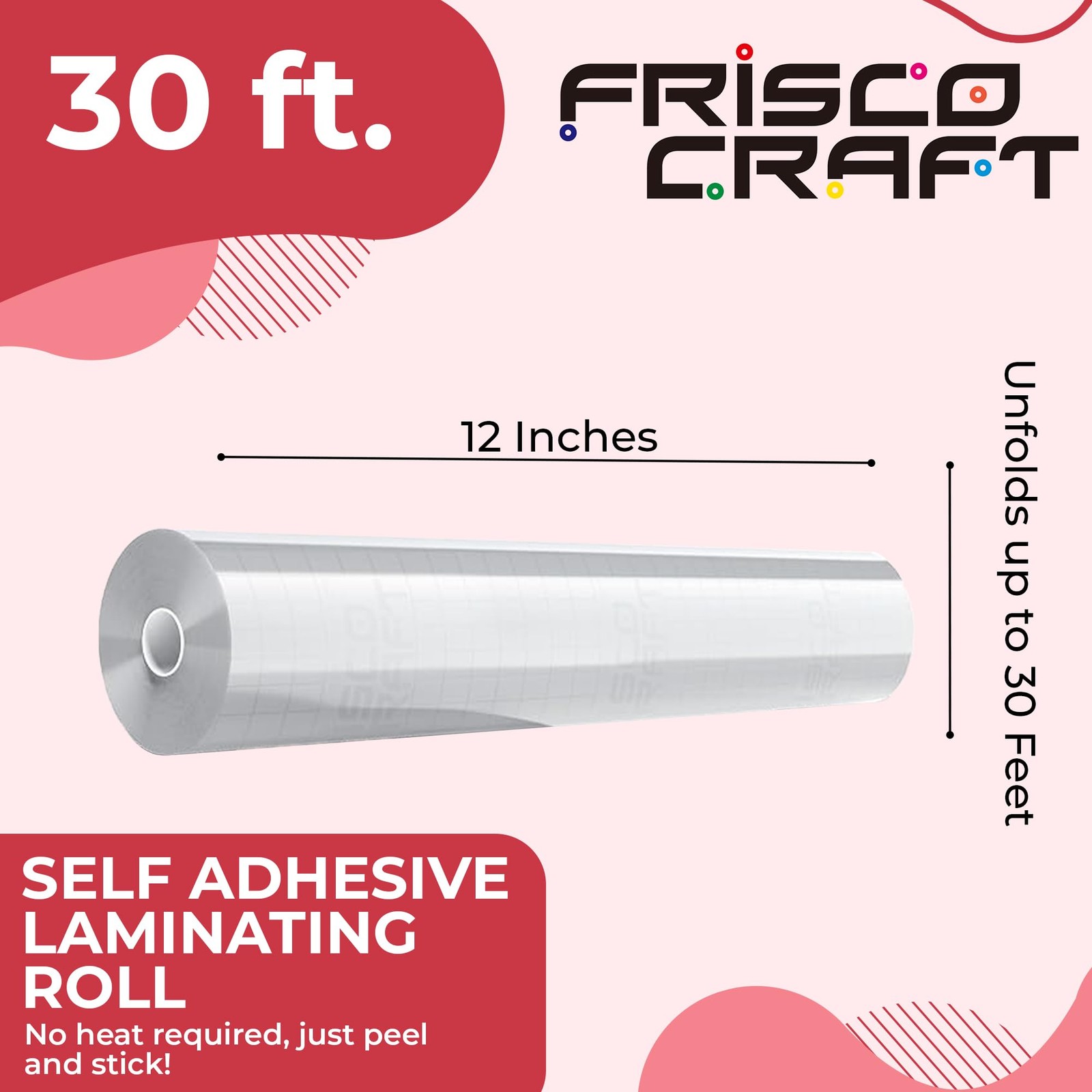 Transparent Self Adhesive Laminating Roll - Self Laminating Sheets for Decals...