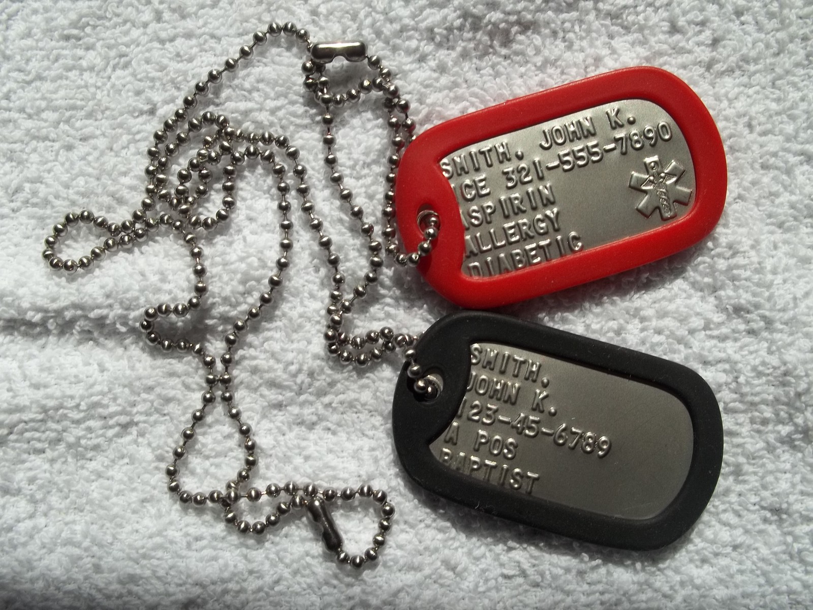 MEDICAL Information Dog Tag Dogtags Personalized For You