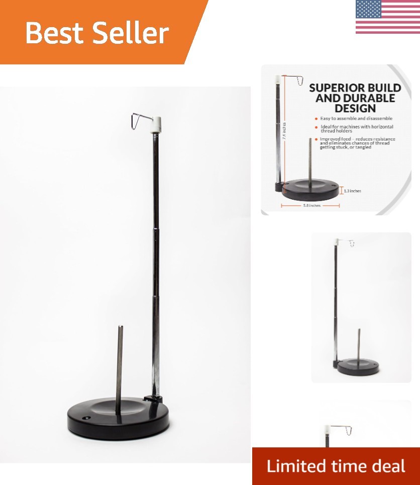 Sturdy Adjustable Spool Holder for Easy Thread Management & Optimal Performance