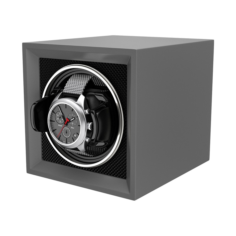 Automatic Single Watch Winder Box Display Storage Case with Dustproof Cover Gift