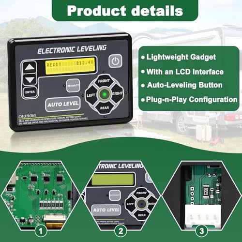 421484 RV Leveling System RV Control Panel with Automatic Level Adjustment