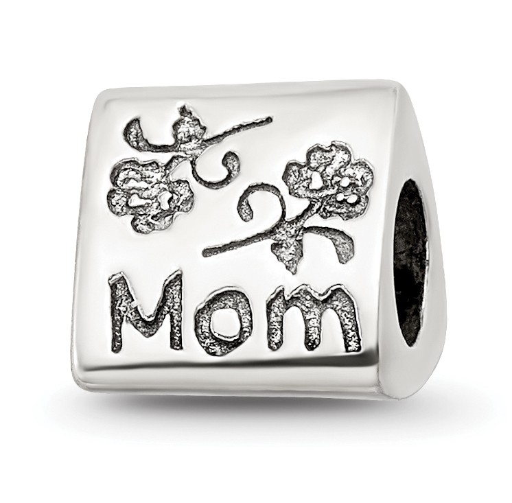 Silver Reflections Mom Trilogy Bead QRS1636