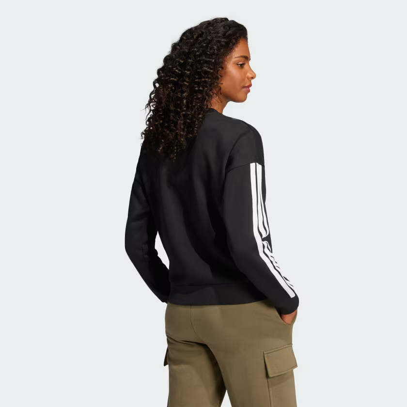 adidas women Essentials 3-Stripes Fleece Sweatshirt