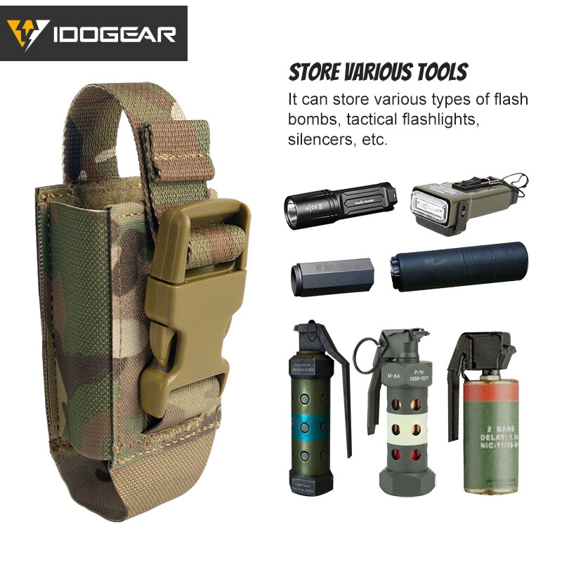 IDOGEAR Tactical Single Flashbang Pouch Tool Pouch Airsoft Multi-Function Gear