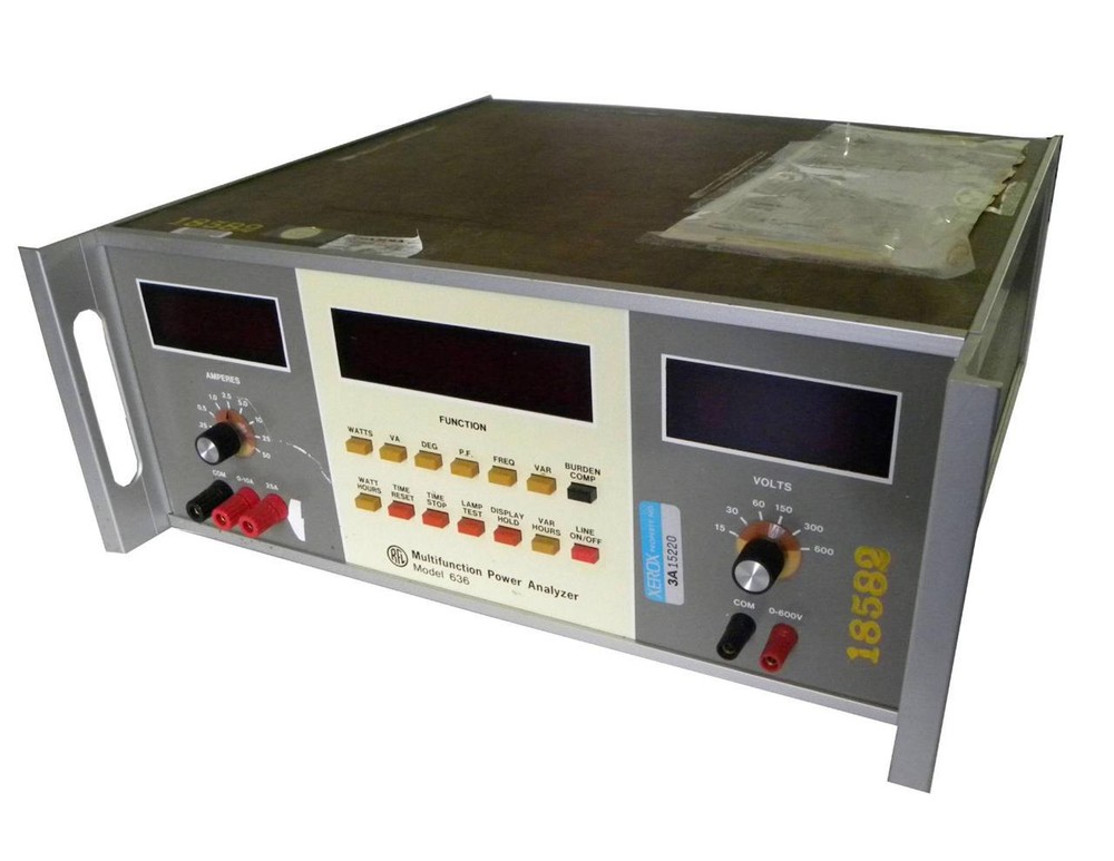 RFL MULTIFUNCTION POWER ANALYZER MODEL 636 - SOLD AS IS
