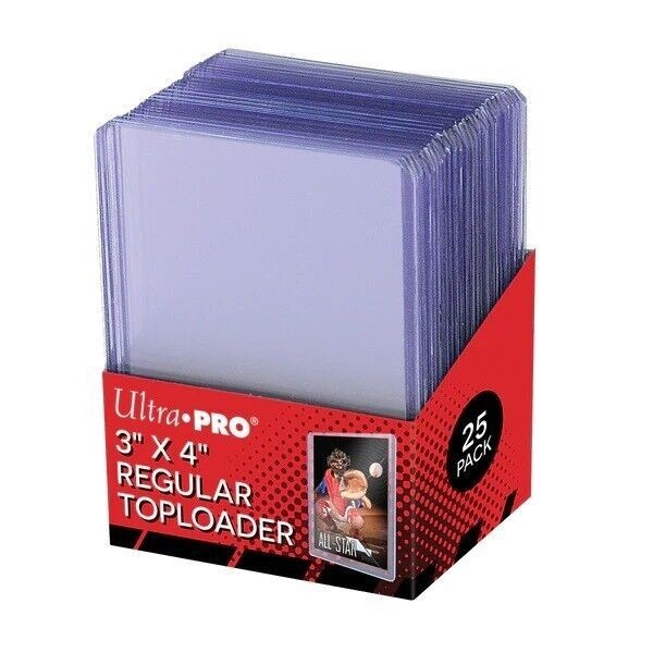 Ultra Pro 3" x 4" Regular Toploader 25 Pack Sealed Top Loaders 81222