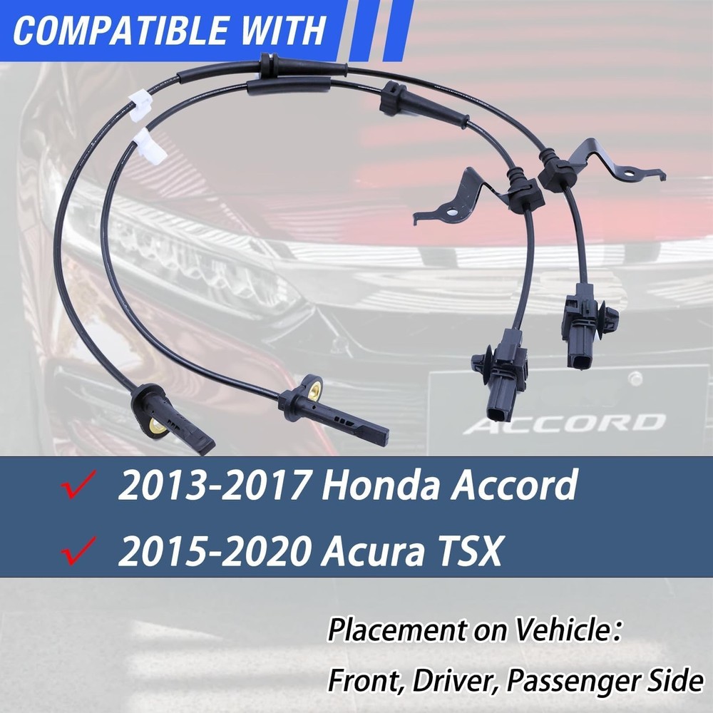 HHGKPVX ABS Wheel Speed Sensor Front Left Right Compatible with 2013