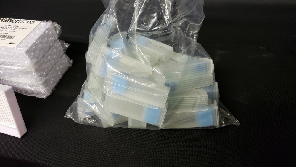 300+ High Quality Blank Microscope Slides With Storage Boxes - NEW