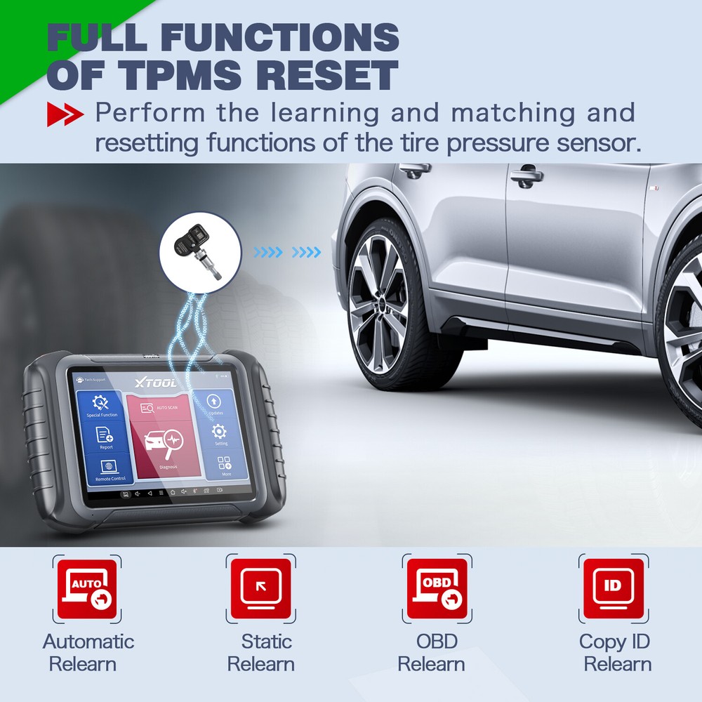 XTOOL D8 OBD2 Bi-Directional Scanner Auto Diagnostic CAN FD Key Programming Tool