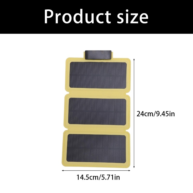 Foldable Solar Charging Panel Portable for Camping Hiking Electronic Device