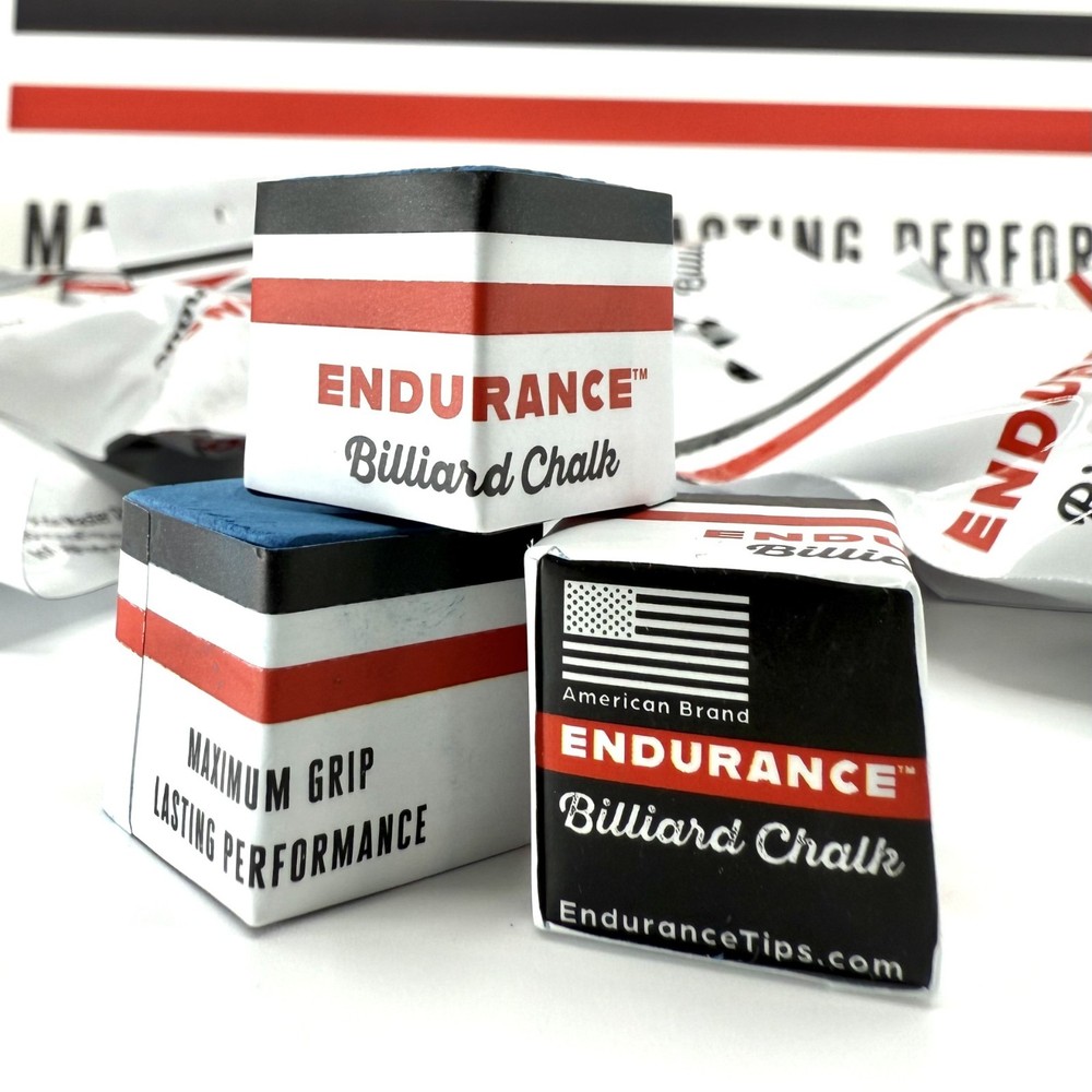 2 Pack | Billiards Pool Cue Chalk |Endurance ™ Chalk | Blue | High Performance