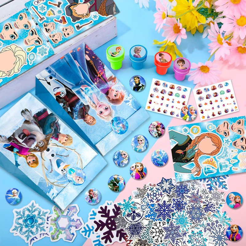 Frozen Party Favors, Princess Frozen Birthday Party Supplies Goodie Bag Stuffers