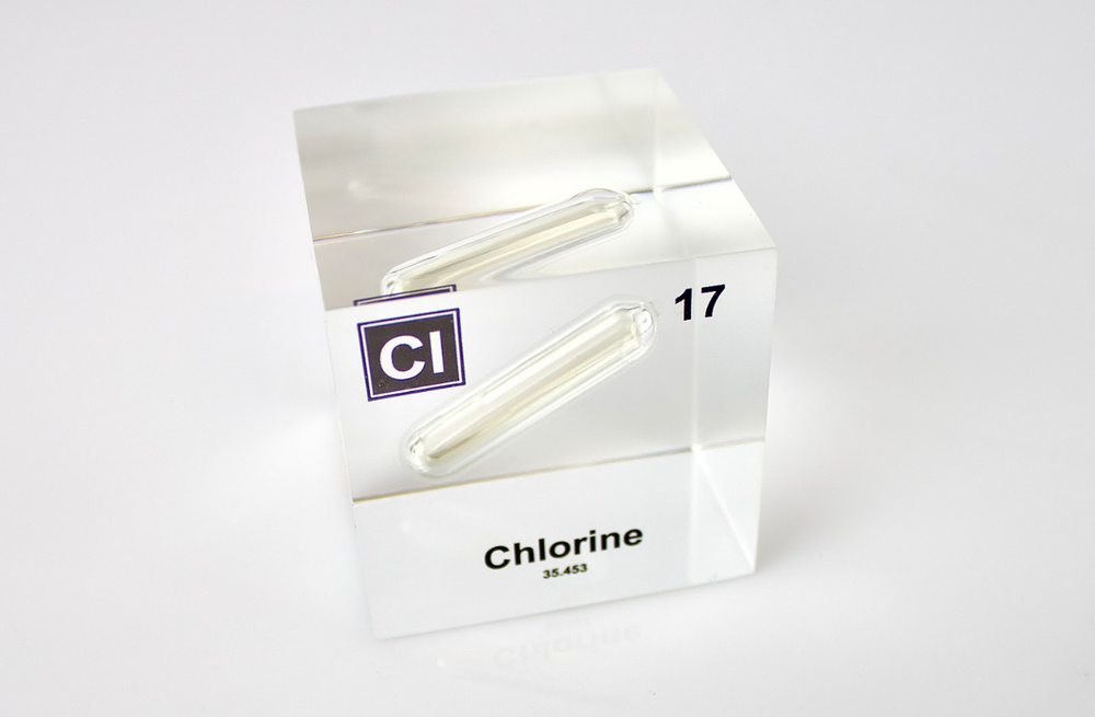 Chlorine Element Cube