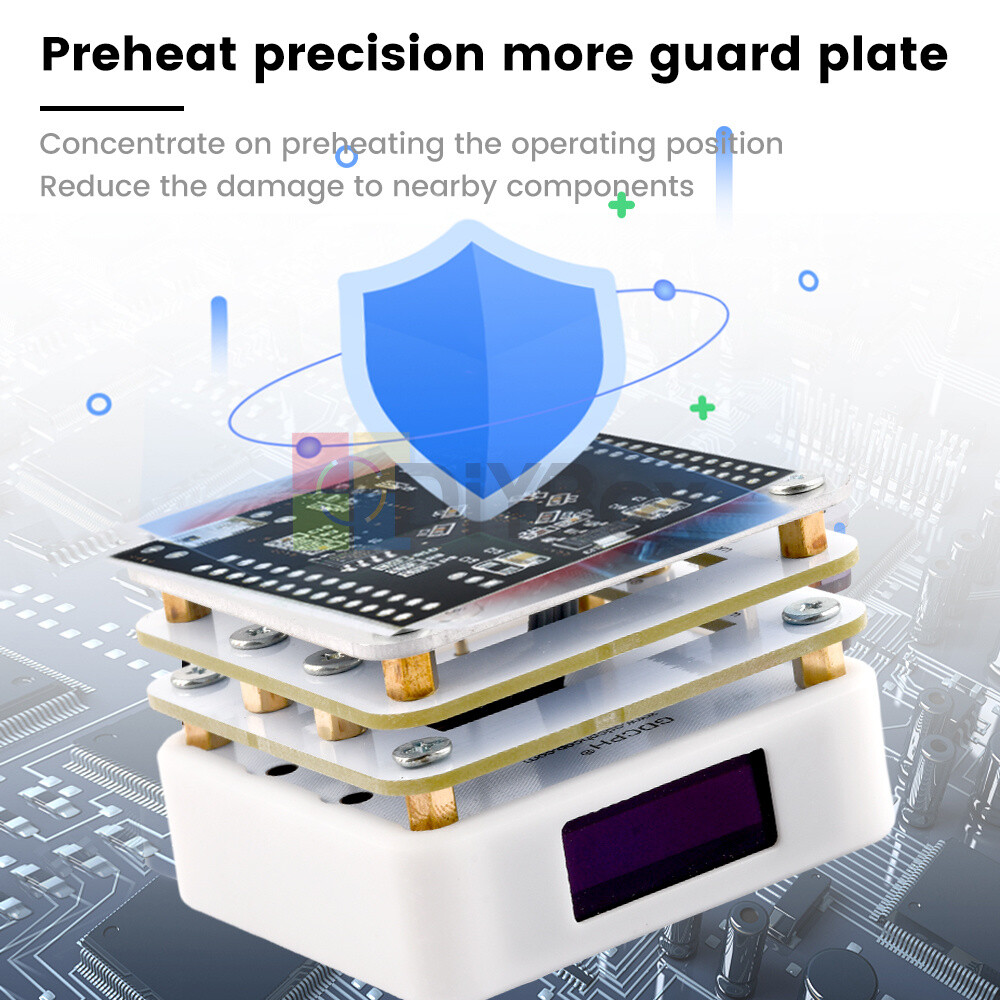 Mini Digital Display Adjustable Heating Table Diode Disassembly Preheating Table