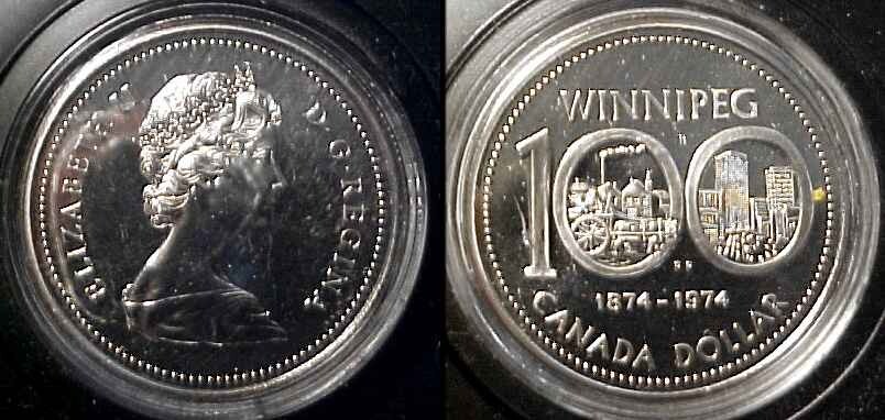 CANADA 1974 Winnipeg Dollar Specimen