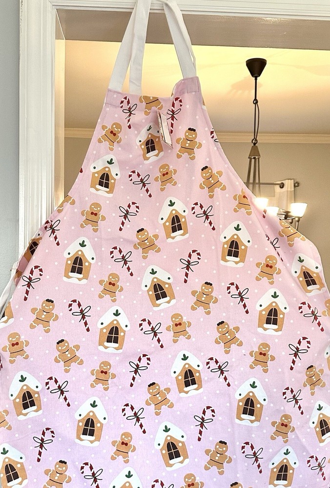 Christmas Apron Gingerbread Candy Cane