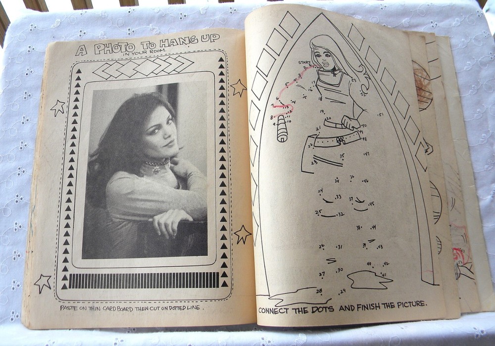 Battlestar Galactica Interstellar Activity Book 1978 Commander Adama Cap Apollo