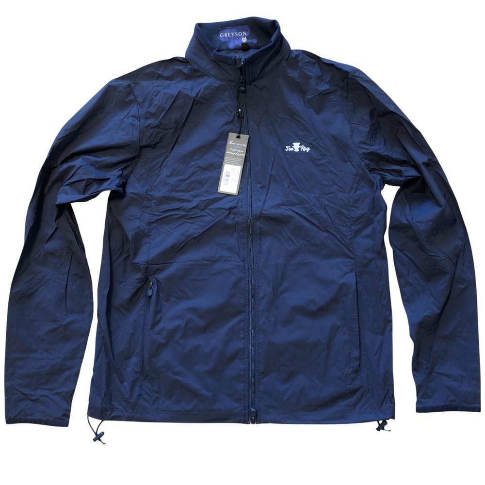 Greyson Trailwolf Windproof Jacket Full Zip Lightweight Golf Maltese Blue Medium