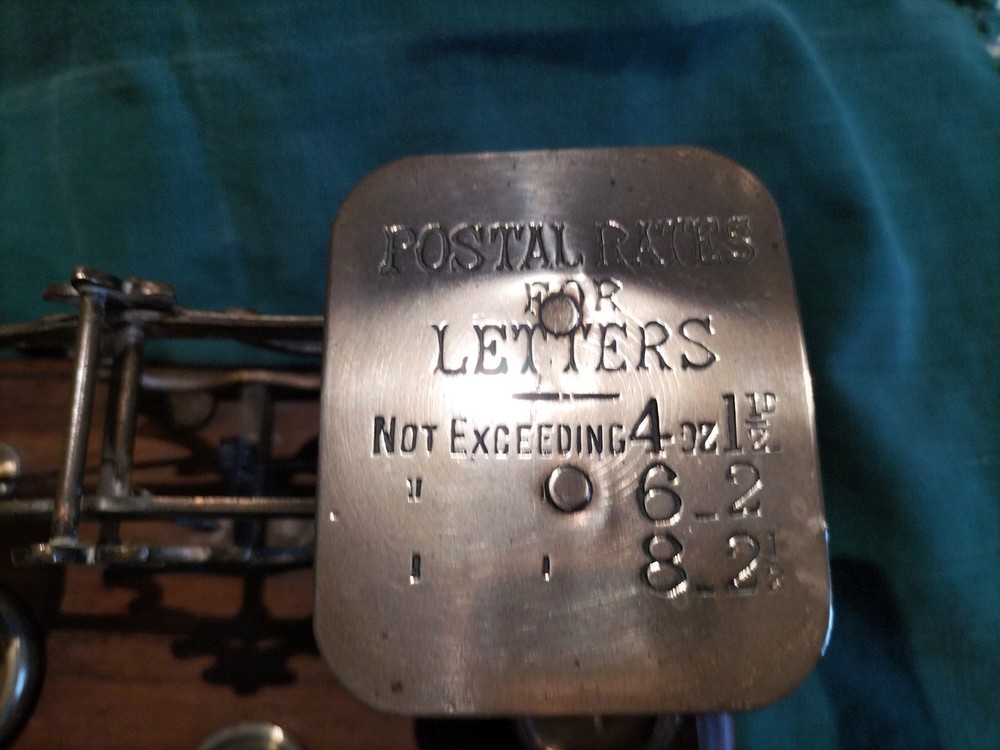Antique Brass Postal Scales 1920s