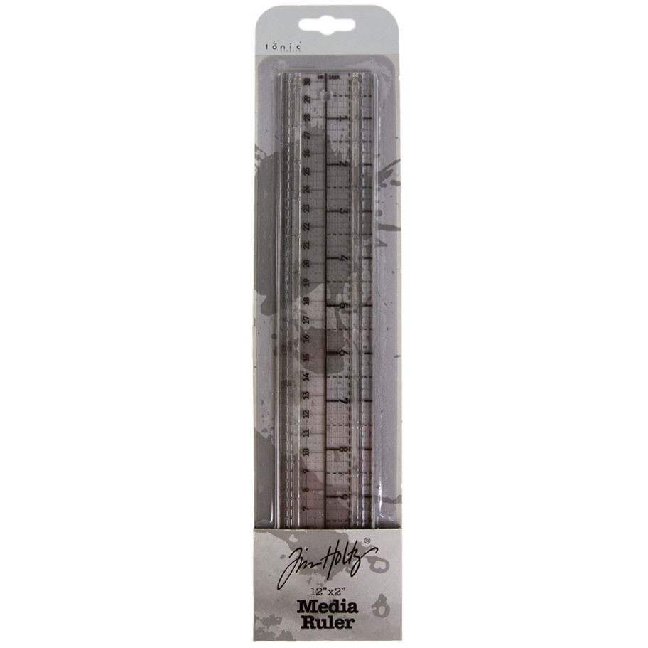 Tim Holtz Media Ruler-12"X2" - 4634EUS