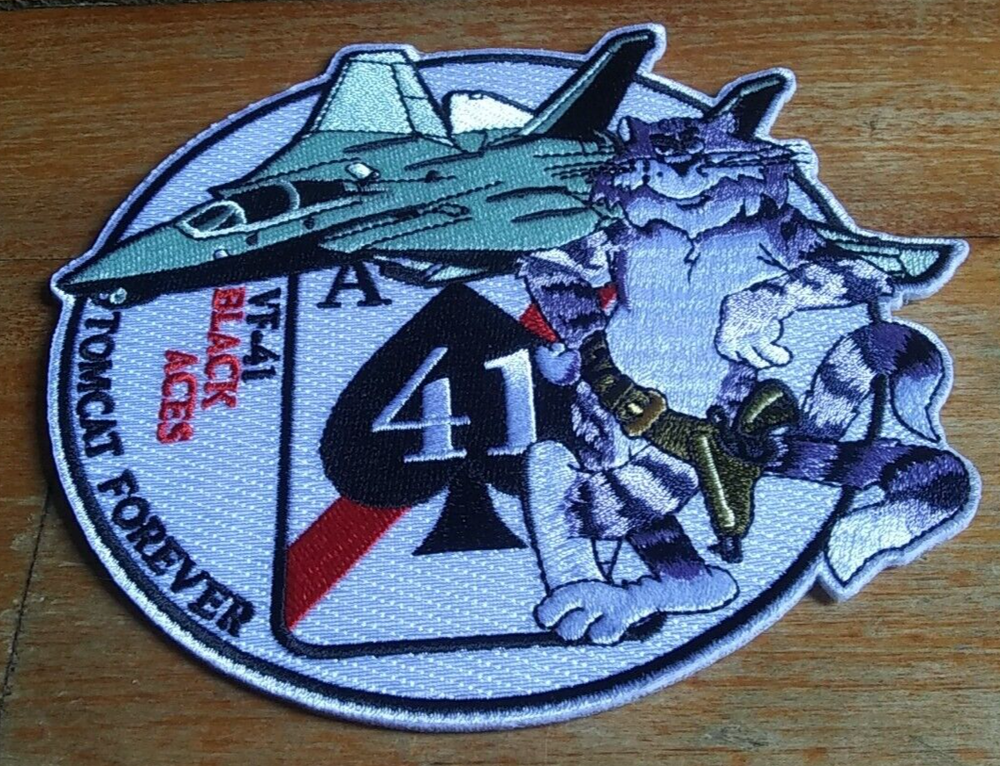 VF 41 ~ TOMCAT FOREVER ~ BLACK ACES ~ US Navy MILITARY Patch