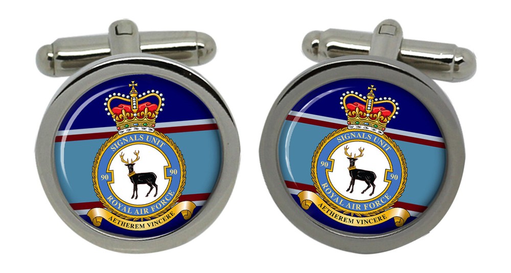 90 Signals Unit, RAF Cufflinks in Box