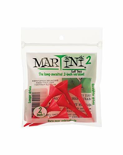 Martini Unbreakable 2'' RED Golf Tees (3-Pack)