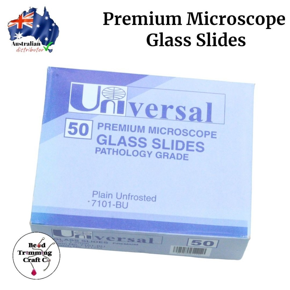 Premium Microscope Glass Slides - 50 Pack
