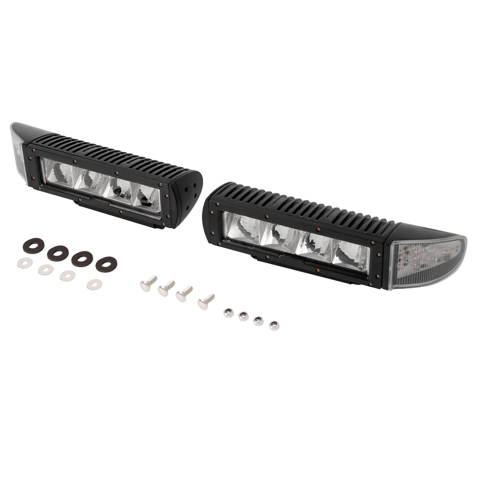 2PCS Headlight Heated LED Plow Lights Universal Replace For 1312100