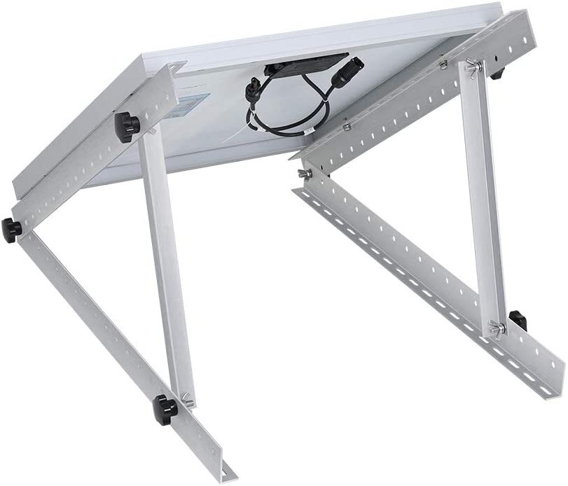 4x Solar Panel RV Tilt Mount Brackets Boat Rooftop Flat Surface Adjustable Frame