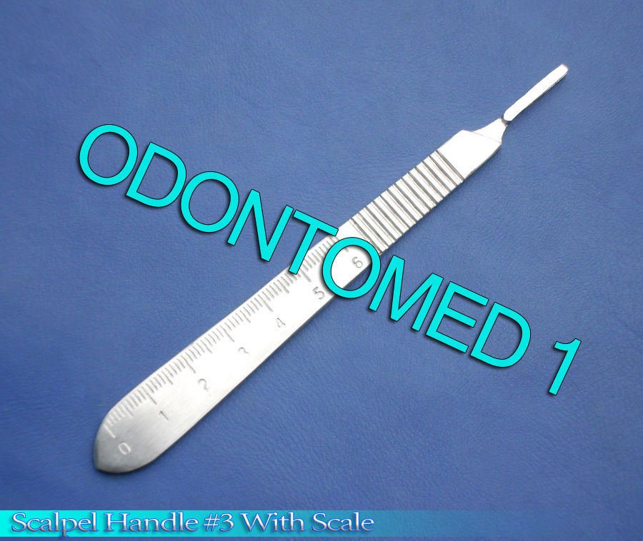 50 PCS SCALPEL HANDLE # 3 WITH SCALE