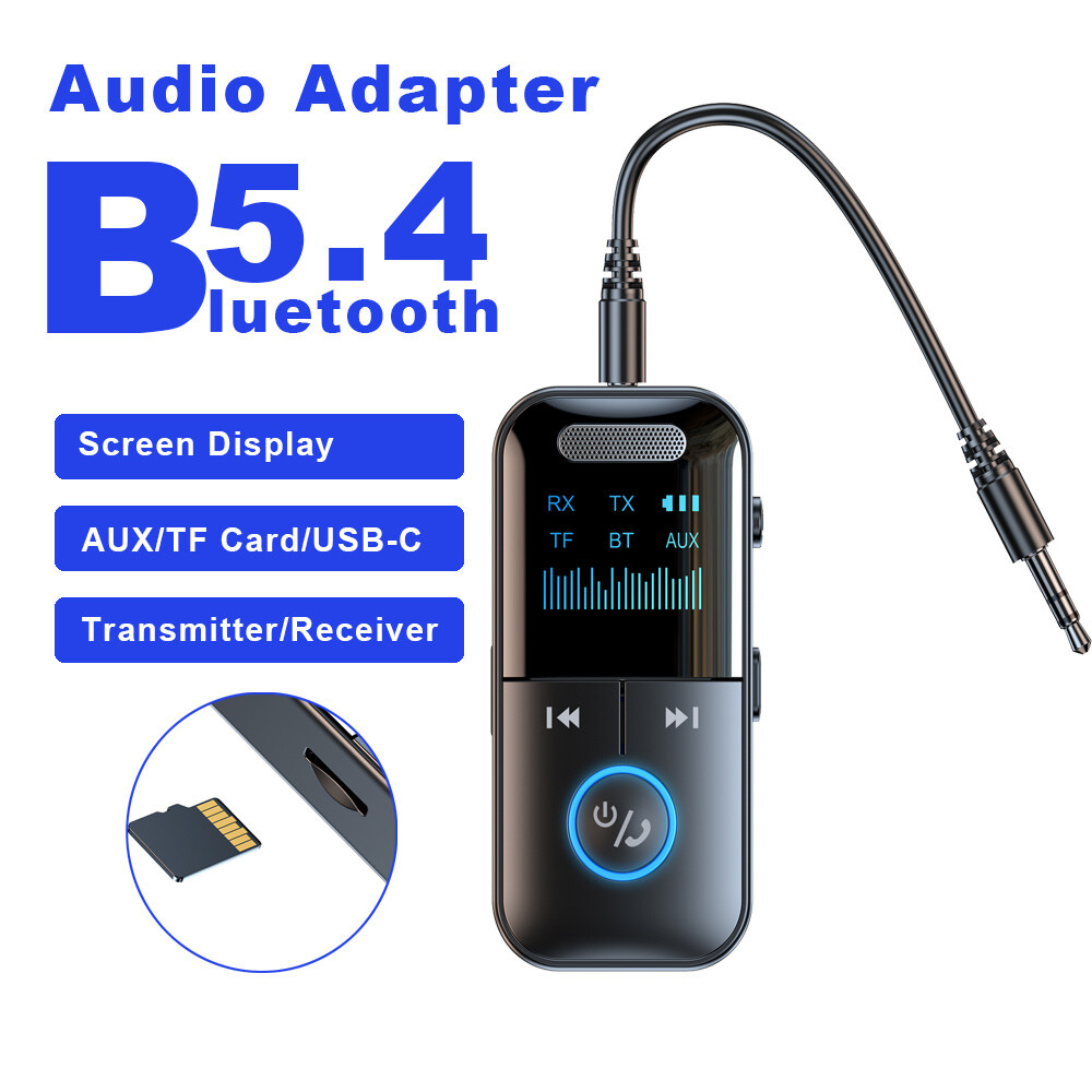 Bluetooth Transmitter Call Music Receiver AUX Adapter for Car Headphone iPod