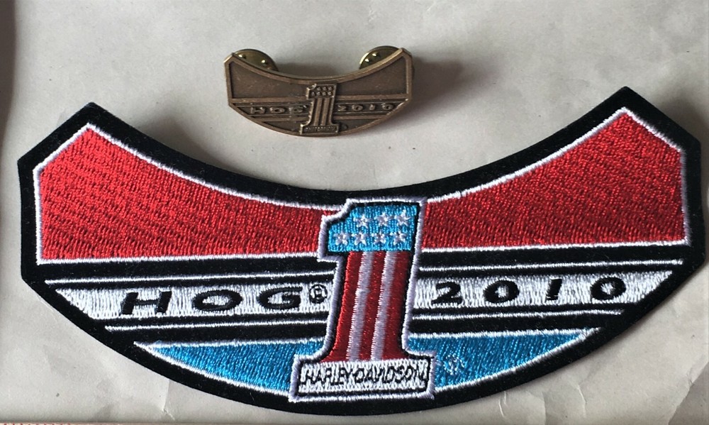 Harley-Davidson HOG Rocker Patch Pin 2010