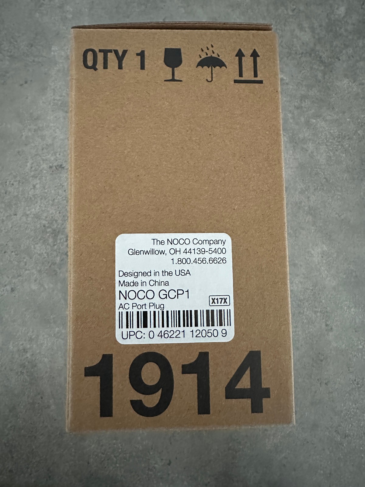NOCO GCP1 15A 125V AC Port Plug with 16-Inch Integrated Extension Cord (NEW)