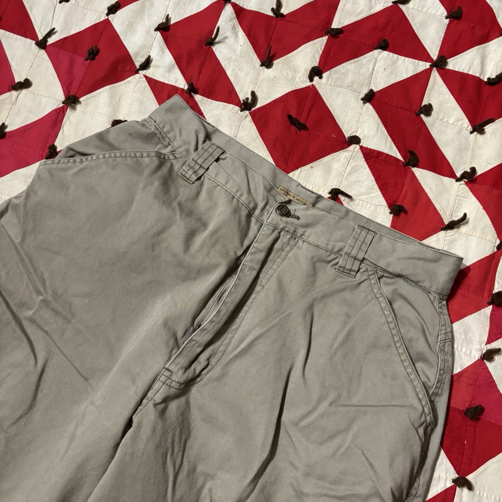 Vintage Y2K Masters Of Architectural Clothing Pants Raver As Is Worn Beige