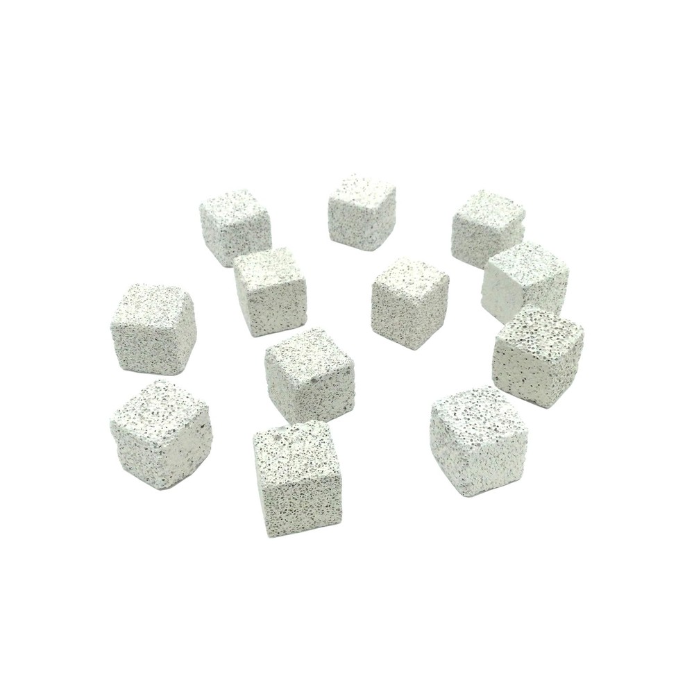 Shelltech 12 Pack Small Animal Lava Bites, 12 Pack-Square-Mini, natural color