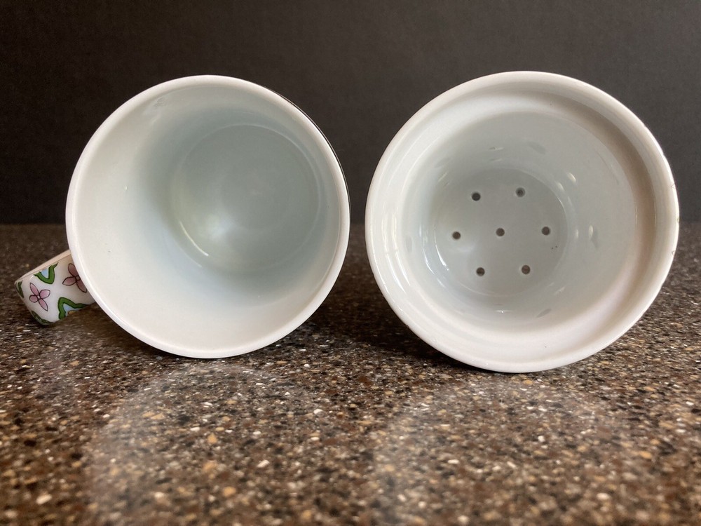 Ceramic Tea Infuser, Floral Pattern