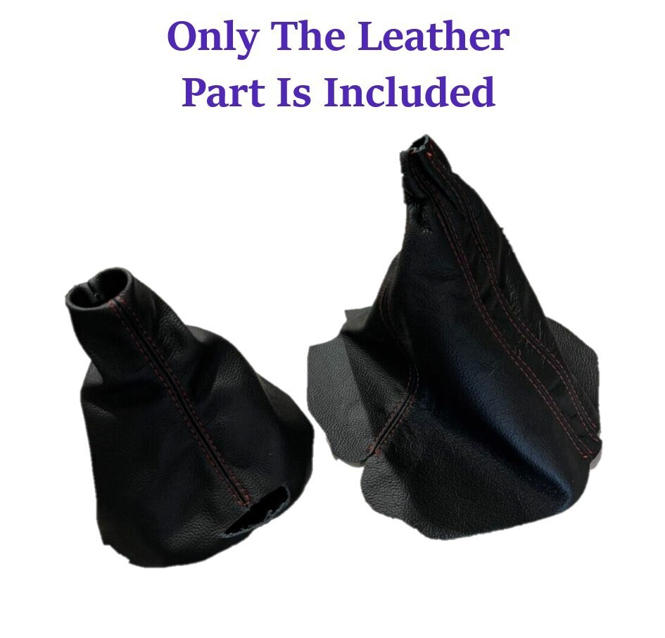 New Red Stitch LEATHER Shift & E-Brake Boot For Chevy Corvette C5 1997-2004