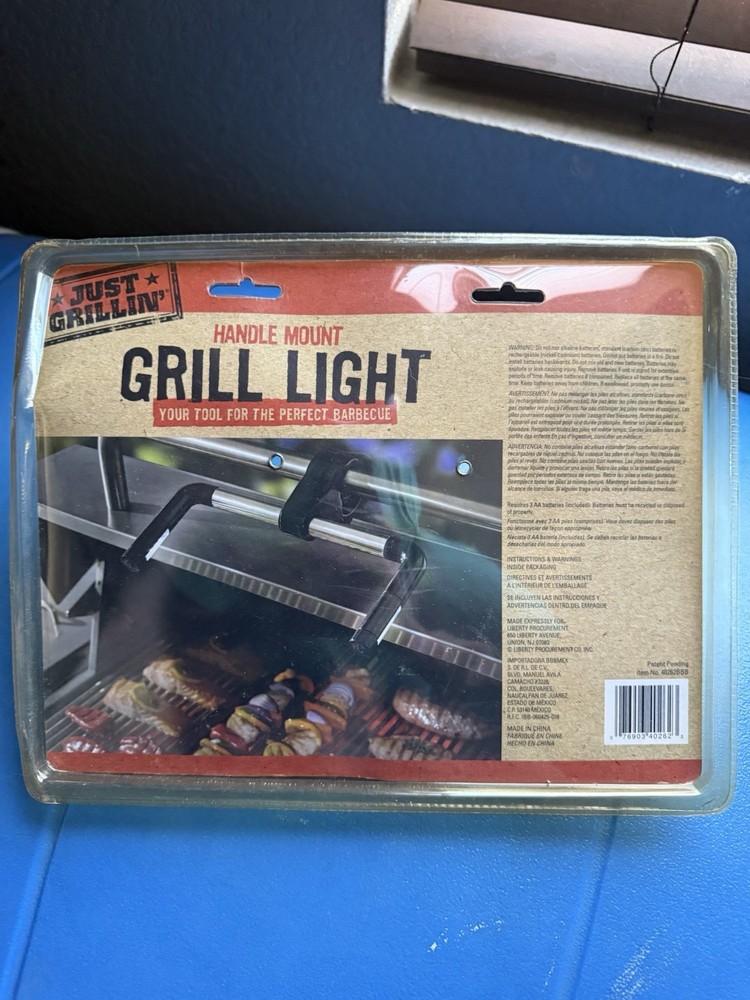 Just Grillin' Grill Light Black Silver Universal Clamp Adjustable Super Bright …