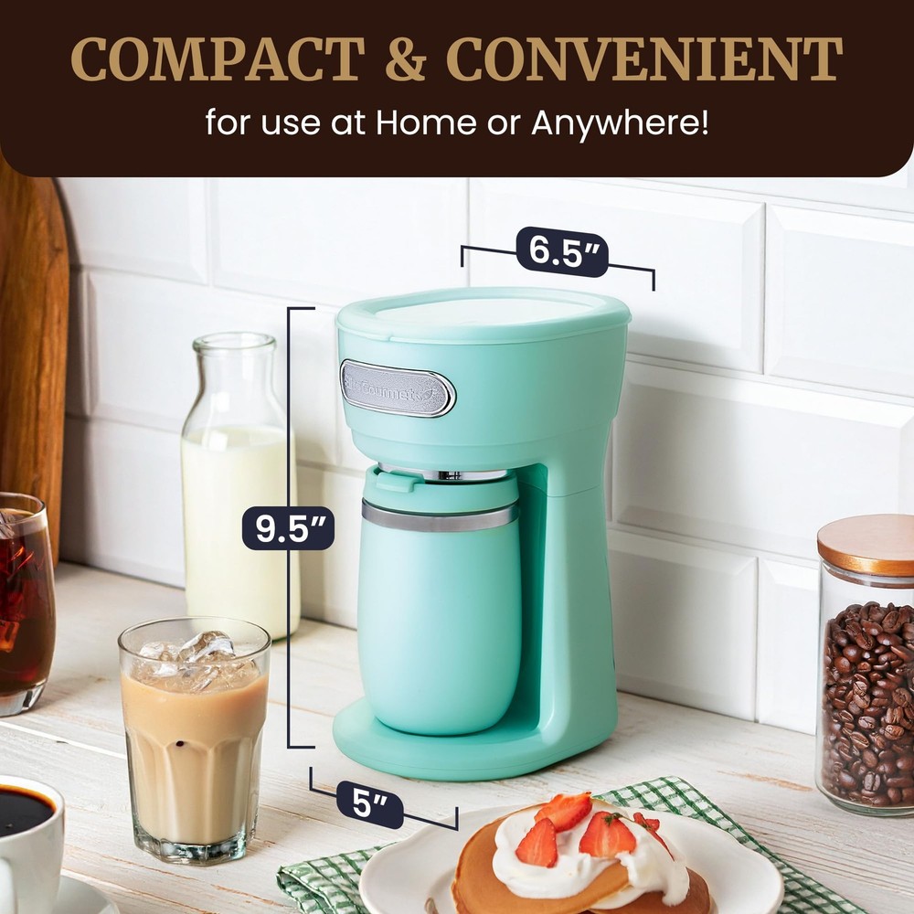 EHC242M Personal Single-Serve Compact Coffee Maker Brewer Includes 12oz. Dual...