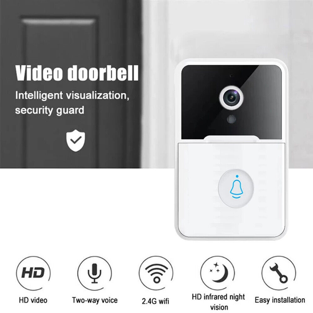 Smart Video Doorbell with HD Video APP Security Intercom Night Vision Chime