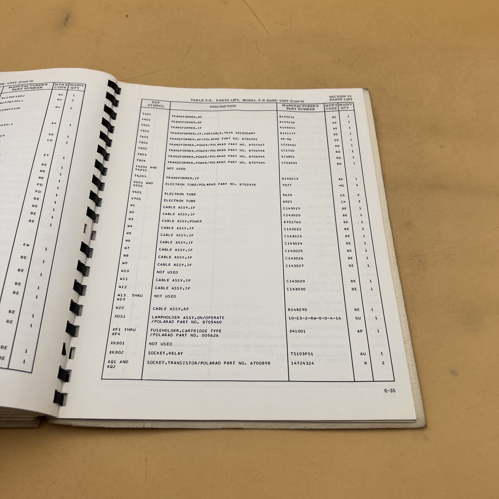 POLARAD CALIBRATED FIELD INTENSITY RECEIVER MODEL CFI OPERATING REPAIR HANDBOOK
