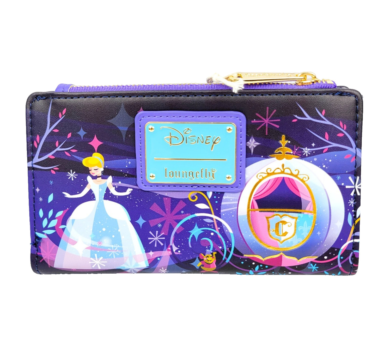 Loungefly Disney Princess Cinderella Castle and Carriage Flap Wallet