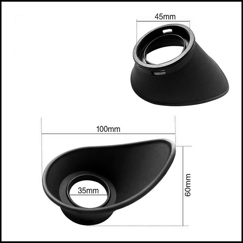 2pcs 35mm Diameter Rubber Eye Guards Shield Microscope Eyepiece Eyecup