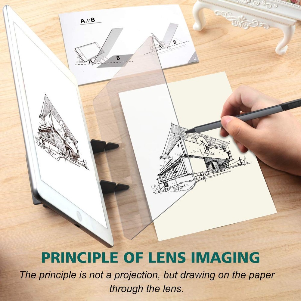 Optical Drawing Board Portable Image Drawing Board Tracing Drawing Projector ...