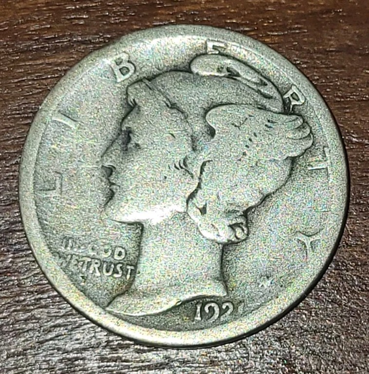 1921 Mercury Dime