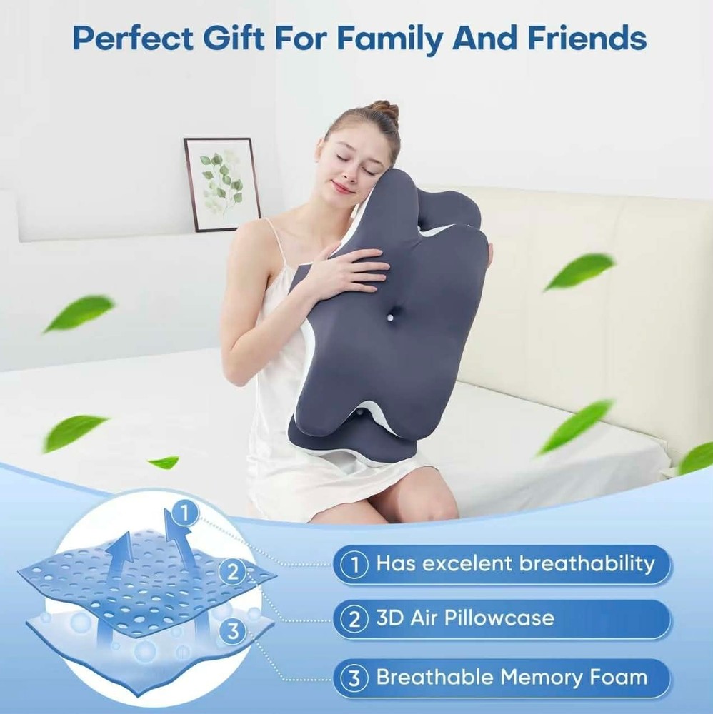 Ergonomic Contour Memory Foam Pillow