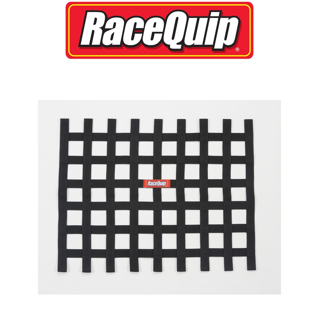 RaceQuip 721005 Ribbon Style Race Car Window Net; Black 18 H X 24 W **NON SFI**