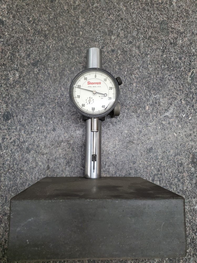 DIAL INDICATOR GRANITE STAND BASE INSPECTION MACHINIST TOOL