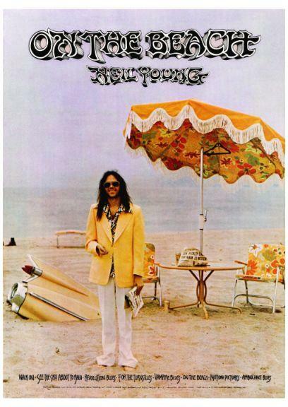 Neil Young POSTER On The Beach 18" X 24" Wall ART Print - AMAZING COLORS